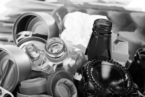 Business waste collection truck in Kentishtown